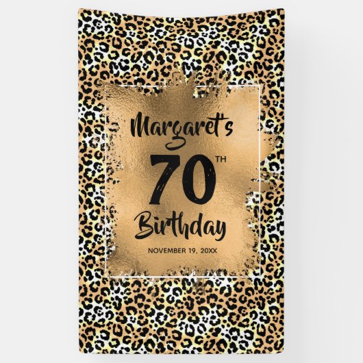 Leopard Animal Print Banner (Vertikal)