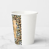 Leopard Animal Print Birthday Pappbecher (Links)