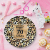 Leopard Animal Print Birthday Pappteller (Party)
