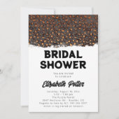 Leopard Animal Print Bridal Dusche Einladung (Vorderseite)