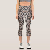 Leopard Animal Print Capri Leggings (Vorderseite)