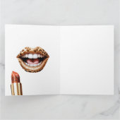 Leopard Animal Print Card for Sister - Stilvoll Karte (Innenseite)