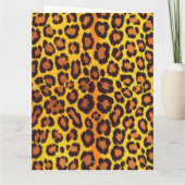 Leopard Animal Print Card for Sister - Stilvoll Karte (Rückseite)