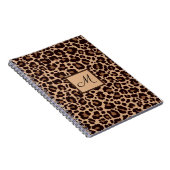 Leopard Animal Print Cheetah Monogram Initial Notizblock (Rechte Seite)