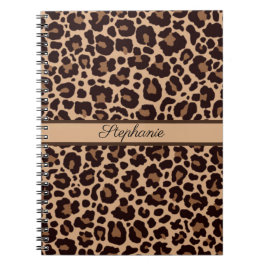 Leopard Animal Print Cheetah Rose Gold Trendy Chic Notizblock