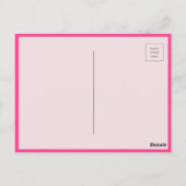 Leopard Animal Print Danke Post Card Postkarte (Rückseite)