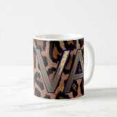 Leopard Animal Print Diva zitiert Tasse (VorderseiteRechts)
