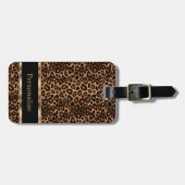 Leopard Animal Print | DIY Text Gepäckanhänger (Vorderseite horizontal)