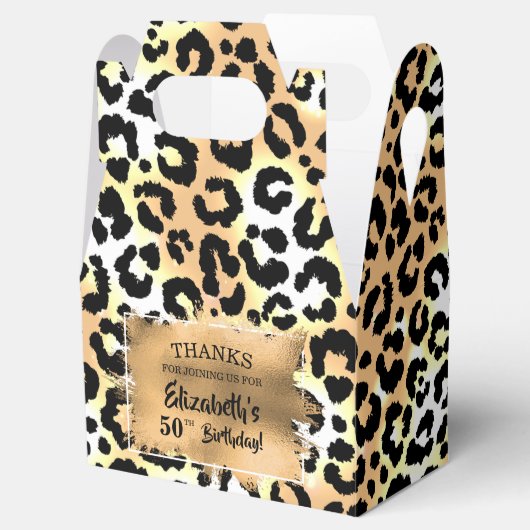 Leopard Animal Print Fevor Box Geschenkschachtel (Geöffnet)