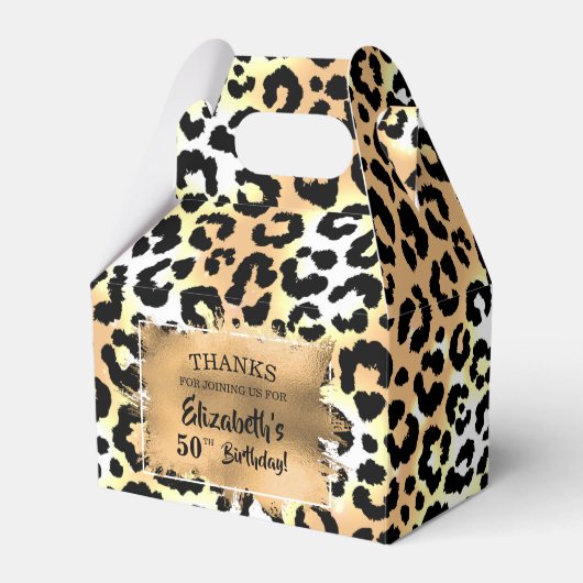 Leopard Animal Print Fevor Box Geschenkschachtel (Vorderseite)