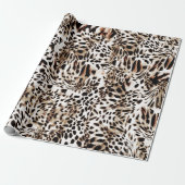Leopard Animal Print Geschenkpapier (Ungerollt)