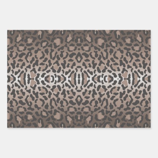 Leopard Animal Print Geschenkpapier Set (Vorderseite 3)