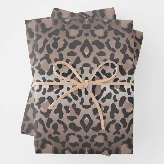 Leopard Animal Print Geschenkpapier Set (Beispiel)