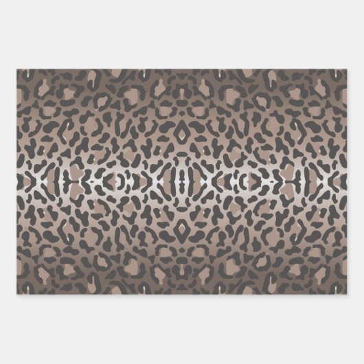 Leopard Animal Print Geschenkpapier Set (Vorderseite)