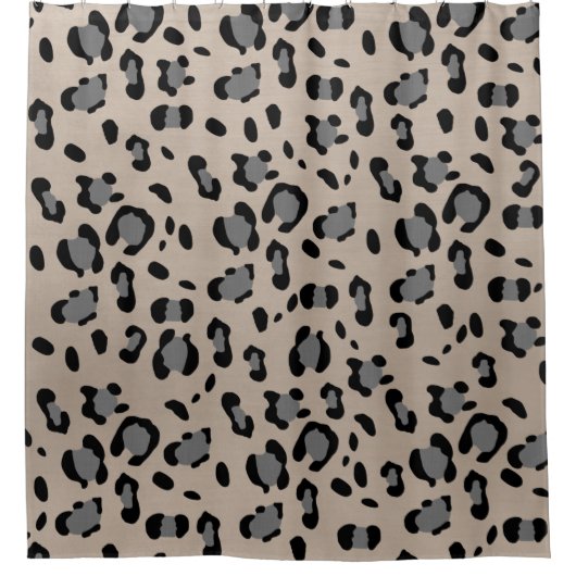 Leopard Animal Print Glam #15 Duschvorhang (Vorderseite)