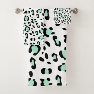 Leopard Animal Print Glam #16 #pattern #decor #art Badhandtuch Set