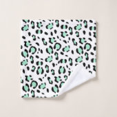 Leopard Animal Print Glam #16 #pattern #decor #art Badhandtuch Set (Waschlappen)