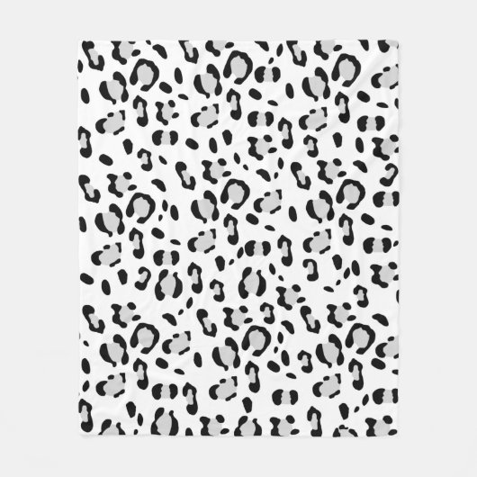 Leopard Animal Print Glam #3 Fleecedecke (Vorderseite)