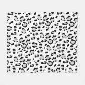 Leopard Animal Print Glam #3 Fleecedecke (Vorderseite (Horizontal))