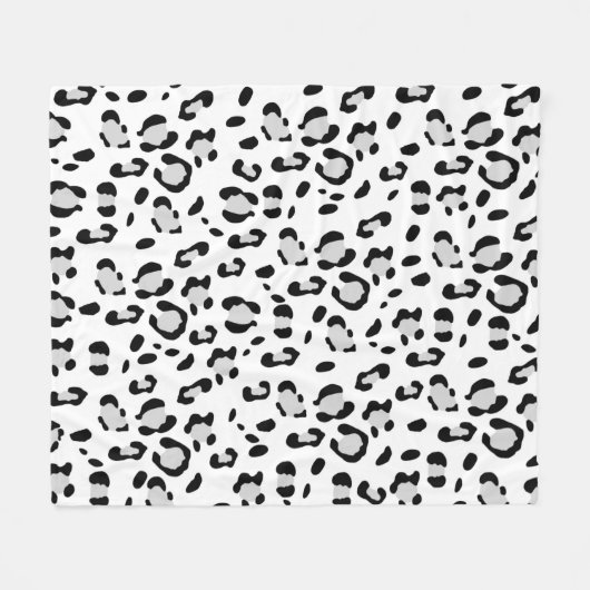 Leopard Animal Print Glam #3 Fleecedecke (Vorderseite (Horizontal))