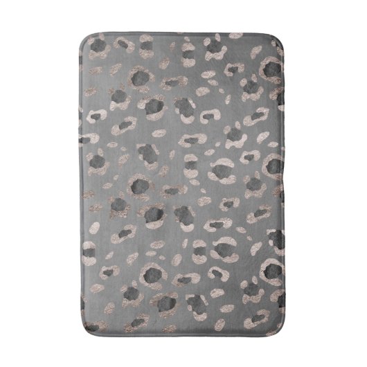 Leopard Animal Print Glam #6 Badematte (Vorderseite Vertikal)