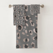 Leopard Animal Print Glam #6 Badhandtuch Set (Insitu)