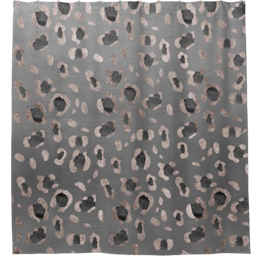 Leopard Animal Print Glam #6 Duschvorhang (Vorderseite)