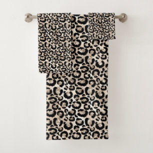 Leopard Animal Print Handtuch Set