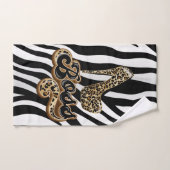 Leopard Animal Print Handtuch Set. Boss High Heel Badhandtuch Set (Handtuch)