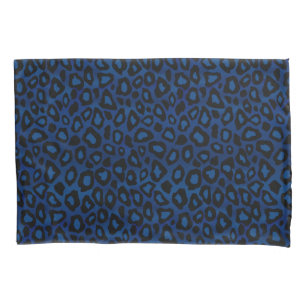 Leopard Animal Print in Blue Kissenbezug