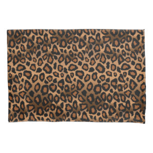 Leopard Animal Print in Brown Kissenbezug