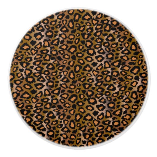 Leopard Animal Print Keramikknauf (Vorderseite)