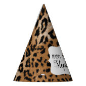 Leopard Animal Print Kindergeburtstag Party Partyhütchen (Links)