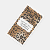 Leopard Animal Print Kindergeburtstag Party Serviette (Ecke)