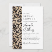 Leopard Animal Print Modernes Brautparty Einladung (Vorderseite)