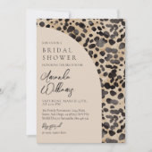 Leopard Animal Print Modernes Brautparty Einladung (Vorderseite)