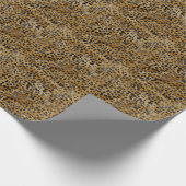 Leopard Animal Print Modernes Brautparty Geschenkpapier (Ecke)