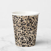Leopard Animal Print Modernes Brautparty Pappbecher (Links)