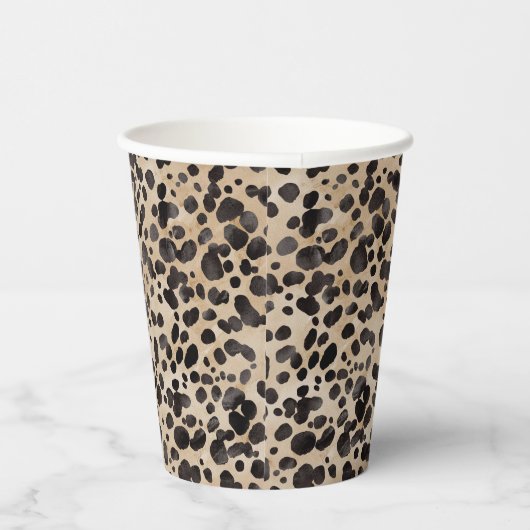 Leopard Animal Print Modernes Brautparty Pappbecher (Rechts)