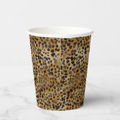Leopard Animal Print Modernes Brautparty Pappbecher (Rechts)