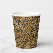 Leopard Animal Print Modernes Brautparty Pappbecher (Vorderseite)