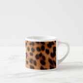 Leopard Animal Print Monogram Espressotasse (Rechts)