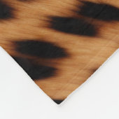 Leopard Animal Print Monogram Fleecedecke (Ecke)