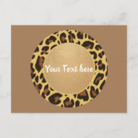 Leopard Animal Print Muster Circle Fashion Beauty