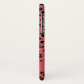 Leopard Animal Print Muster in Pink Black Case Ma (Hinten/Links)