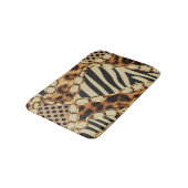 Leopard Animal Print Nahtloses Muster Badematte (Schrägansicht)