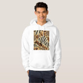 Leopard Animal Print Nahtloses Muster Hoodie (Vorne ganz)