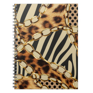 Leopard Animal Print Nahtloses Muster Notizblock
