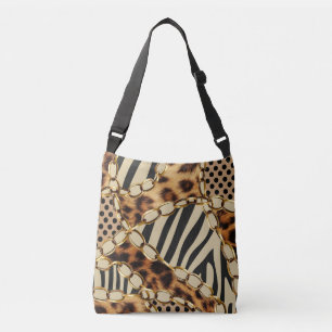 Leopard Animal Print Nahtloses Muster Tragetaschen Mit Langen Trägern