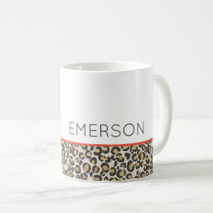Leopard Animal Print Neutral Chic Kaffeetasse